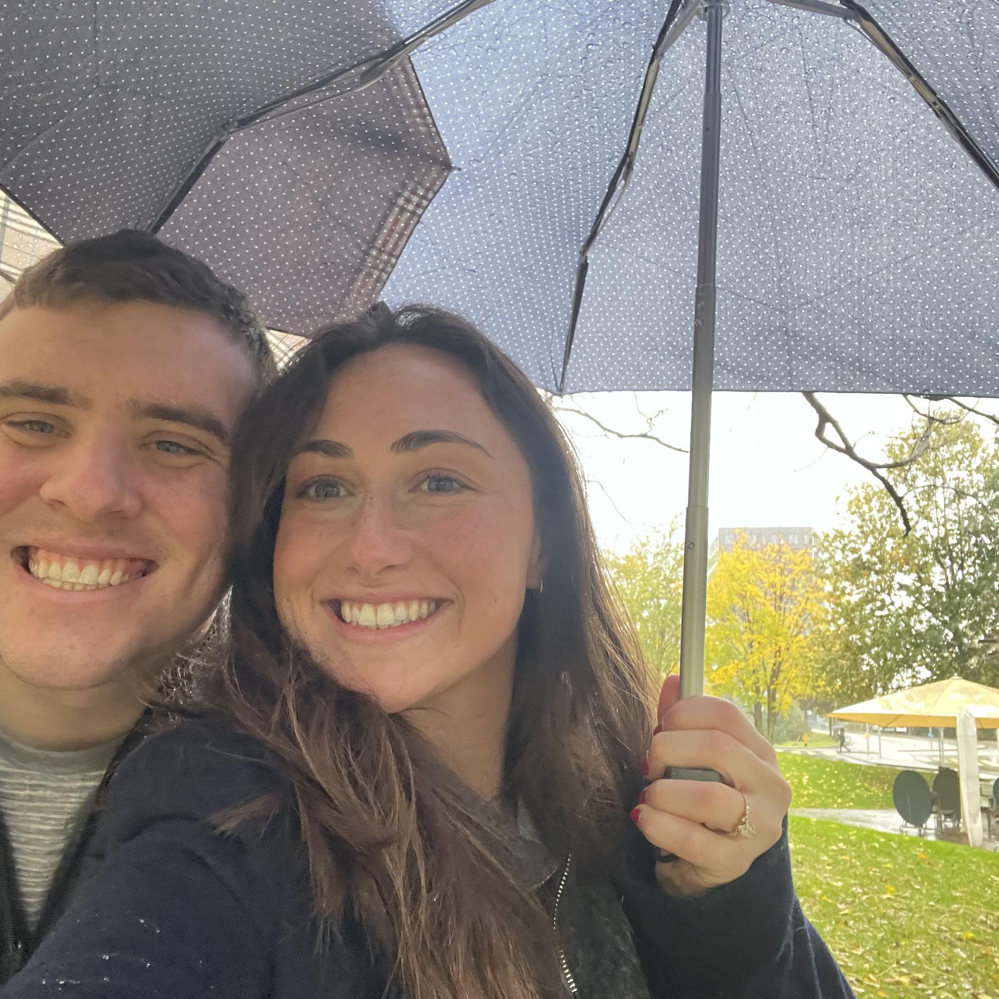 Walking in the rain in Lucerne