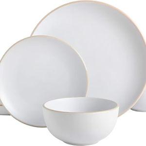 Rockaway Round 12-Piece Stoneware Dinnerware Set