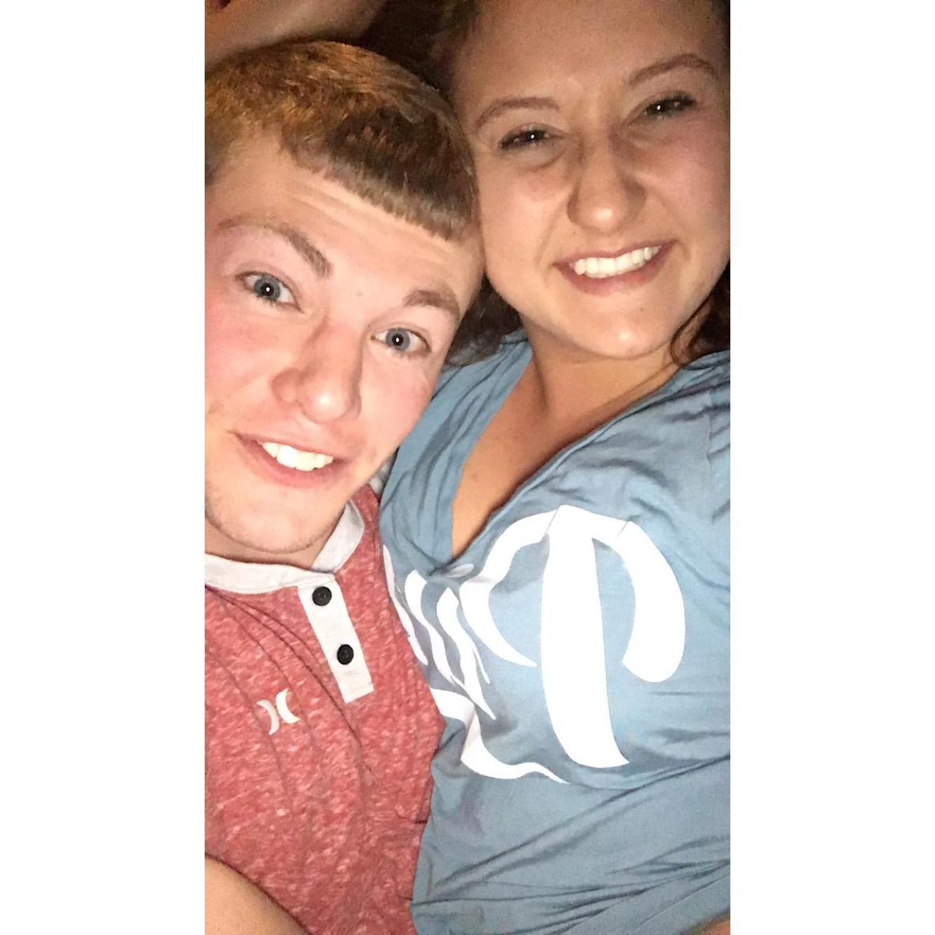 Our first selfie together October 2016