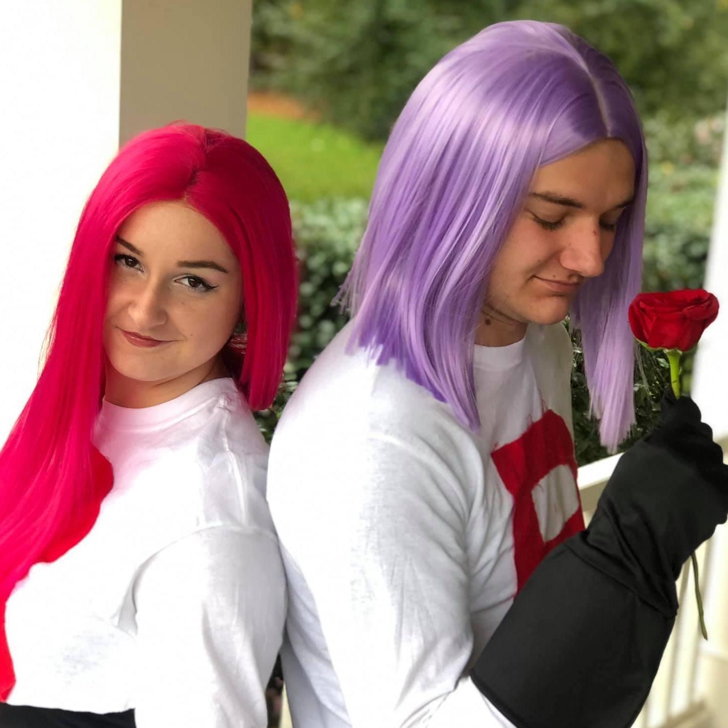 Our Team Rocket Halloween costume may or may not have played a role in why Dane dyed his hair purple...