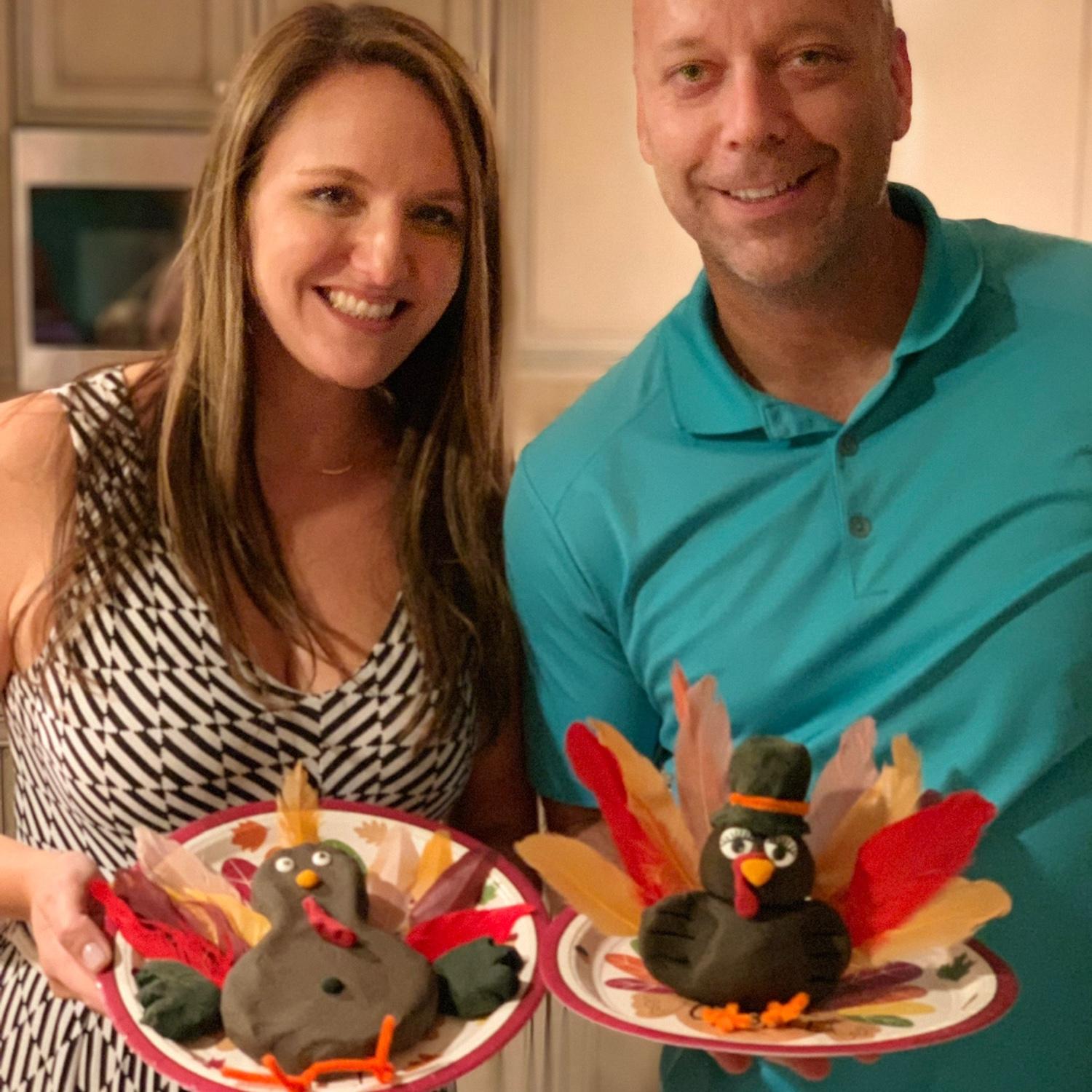 Thanksgiving arts and crafts with the Bucks