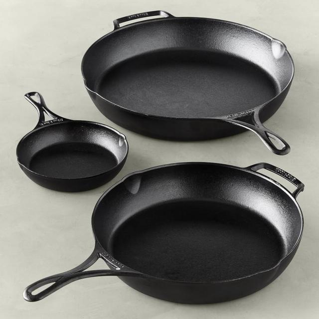 Lodge Blacklock Triple Seasoned Cast-Iron 3-Piece Skillet Set