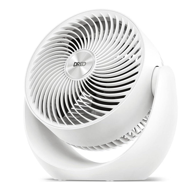 Dreo Fan for Bedroom, Table Air Circulator for Whole Room, 11 Inch, 40ft Strong Airflow, 120° Adjustable Tilt, 28db Low Noise, Quiet, 3 Speeds, 2025 New Desk Fan for Office, Kitchen, Home