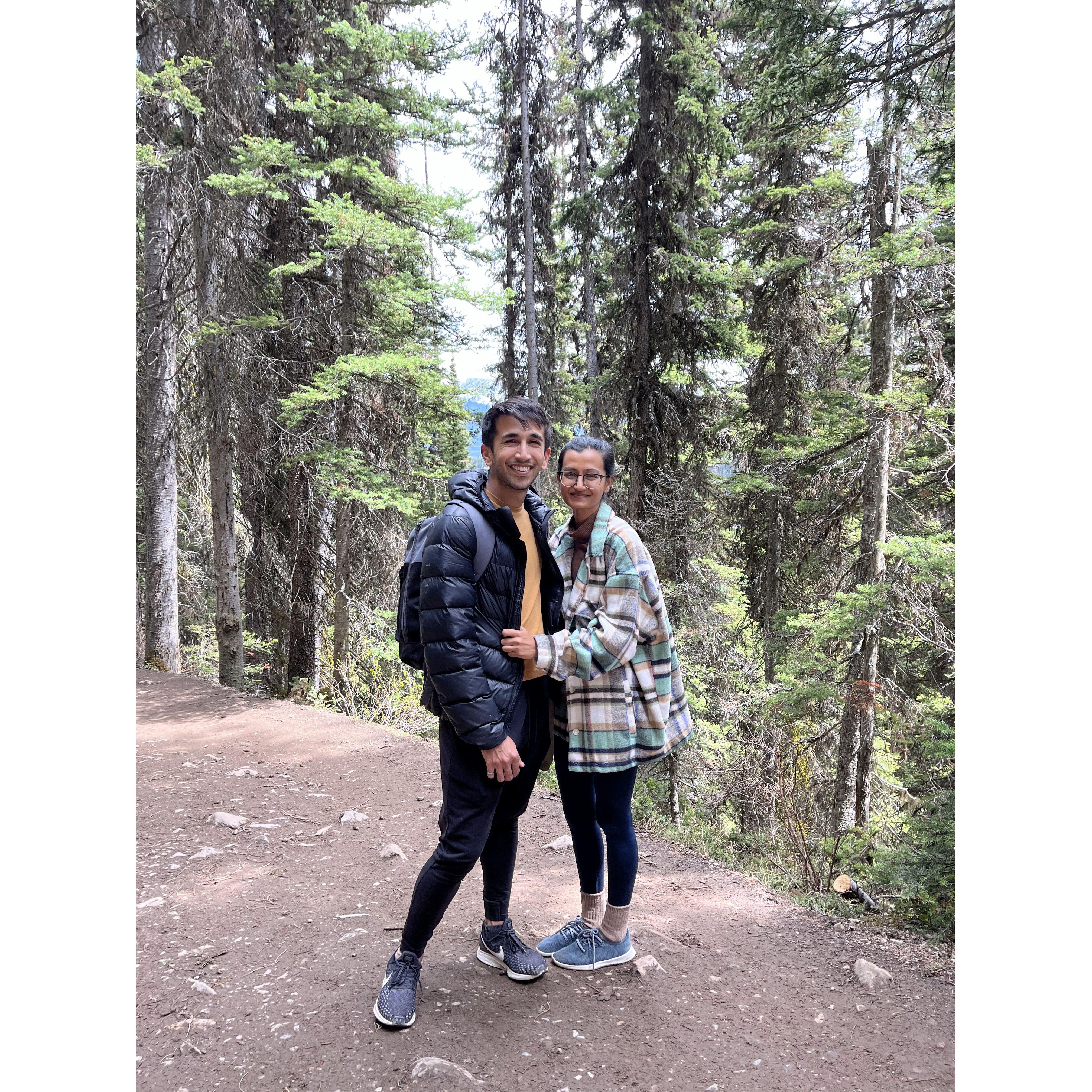 Ask Jeet about this hike in Banff. He loved it, I promise best hike of his life. Ritu is a great hiking buddy and Jeet will confirm that.