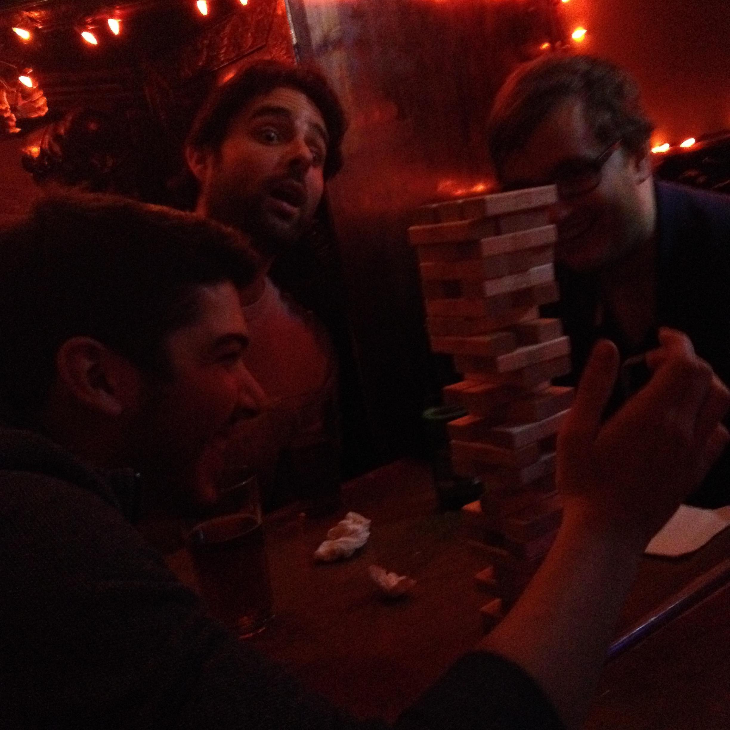 Brooklyn, New York, November 2014 Joe, Kevin, Ben, and Jenga