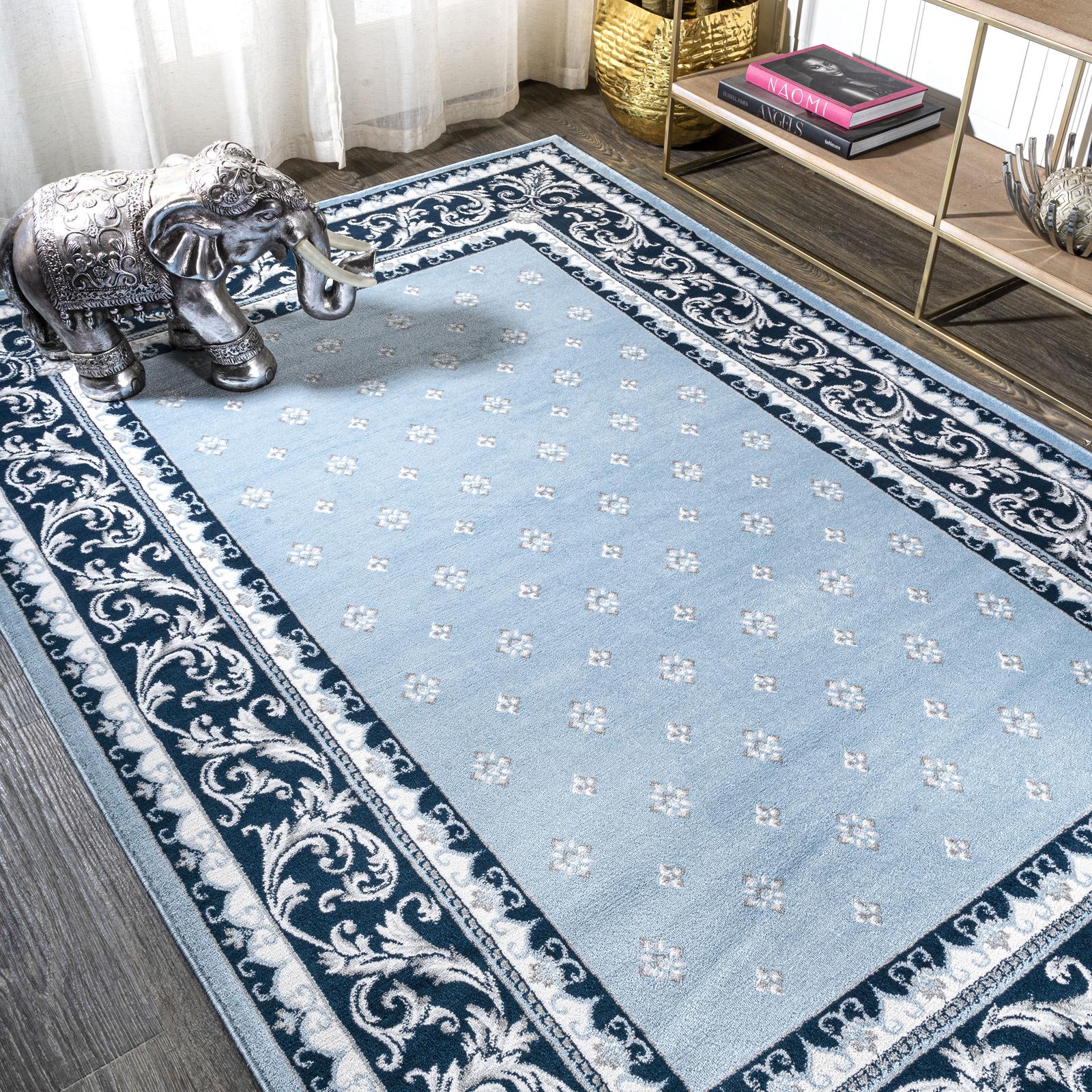 JONATHAN Y, Modern Persian Acanthus French Border Area Rug | Zola