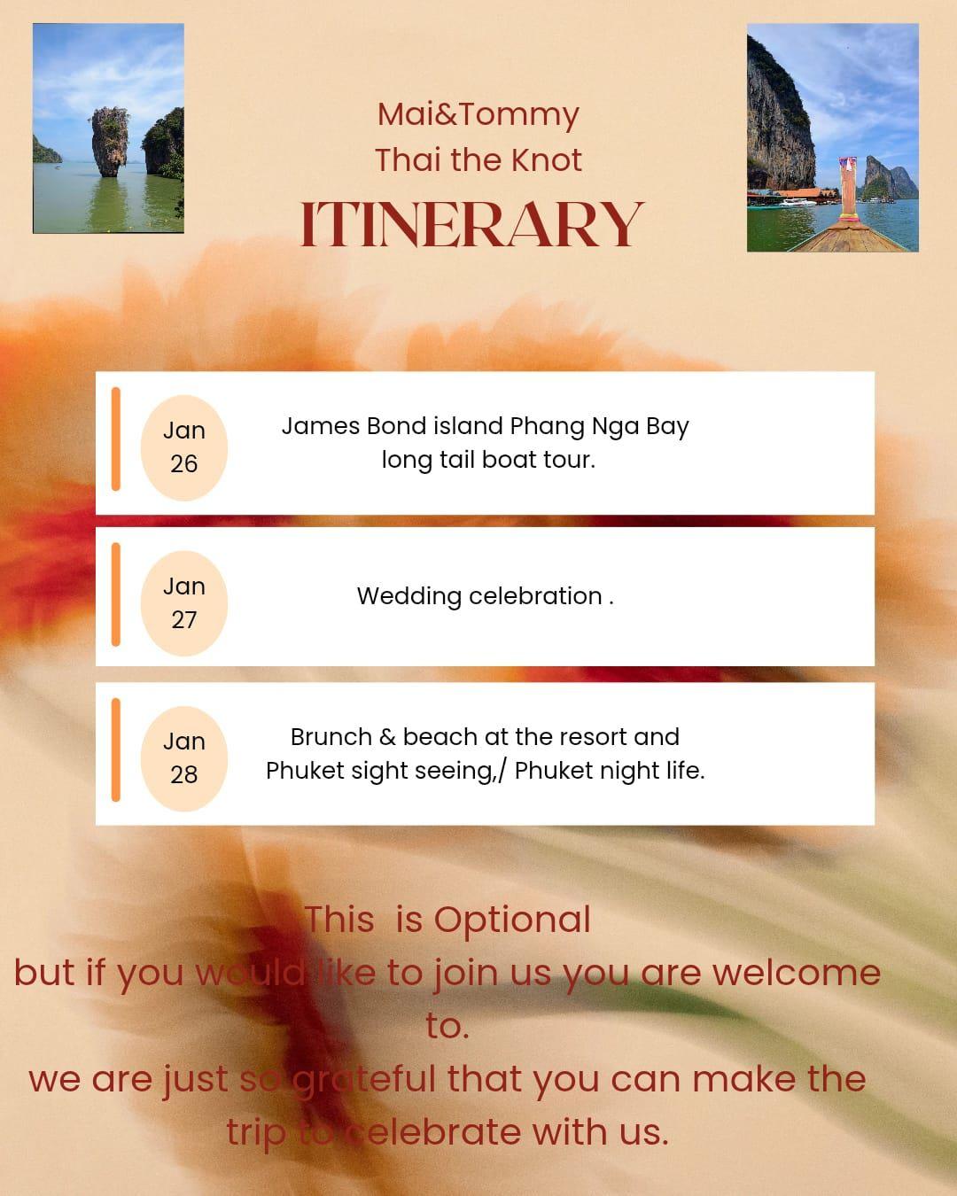 The Wedding Website of Tommy Warren and Mai SARZOTTI