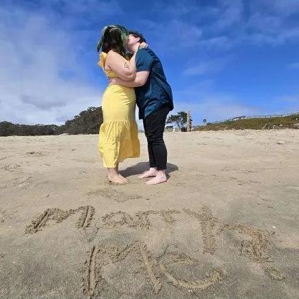 I asked Katie to marry me in our apartment in a spur of the moment sense of certainty that I simply had to marry her, as soon as I could. There were no people, there were no cameras, so we tried again