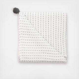 Luxe Stitched Stripe Blanket