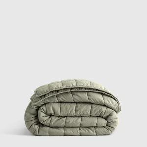 Linen Quilt King | Quince (Willowleaf)