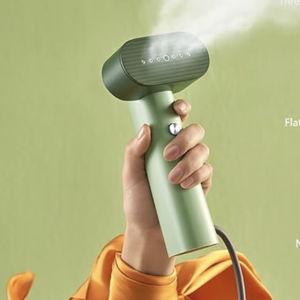 Nexdoo G6 Steamer for Clothes Portable 2-in-1 Travel Steamer Iron for Clothes, Just 0.7lbs Lightly, 10 Minutes of Continuous Steam, 900W Light Steamer for travel and home (green)