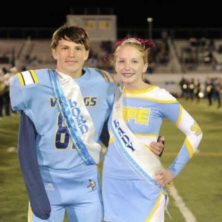 Freshman year Homecoming Court "Lord & Lady"