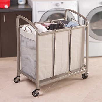 Seville Classics 3-Bag Laundry Sorter