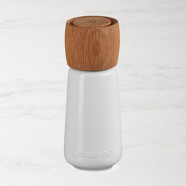 Le Creuset Alpine Salt Mill, 7", White