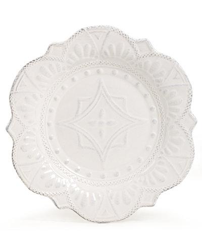 Blanc Amelie Scalloped Salad Plate