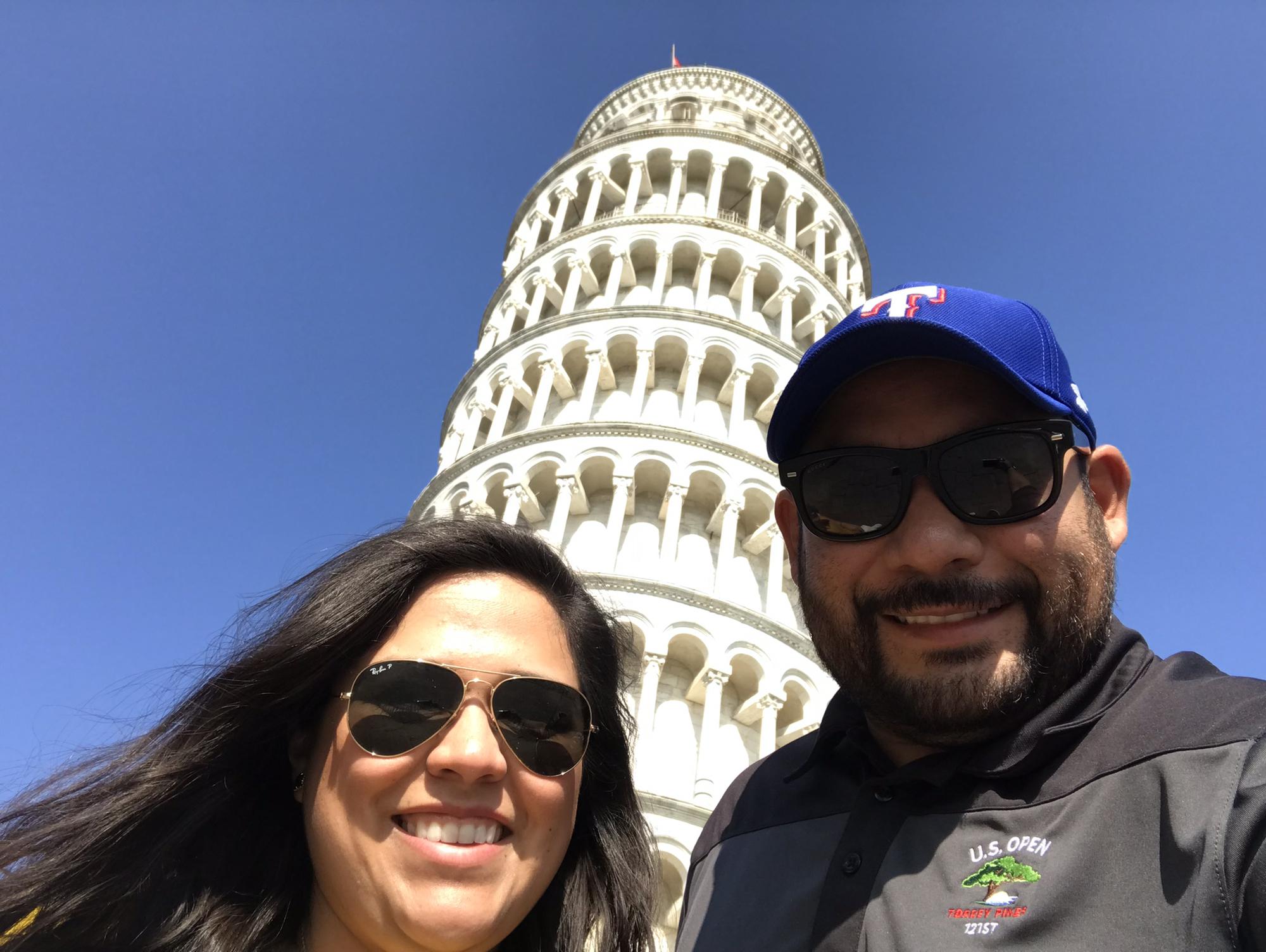 Obligatory tourist picture in Pisa, Italy