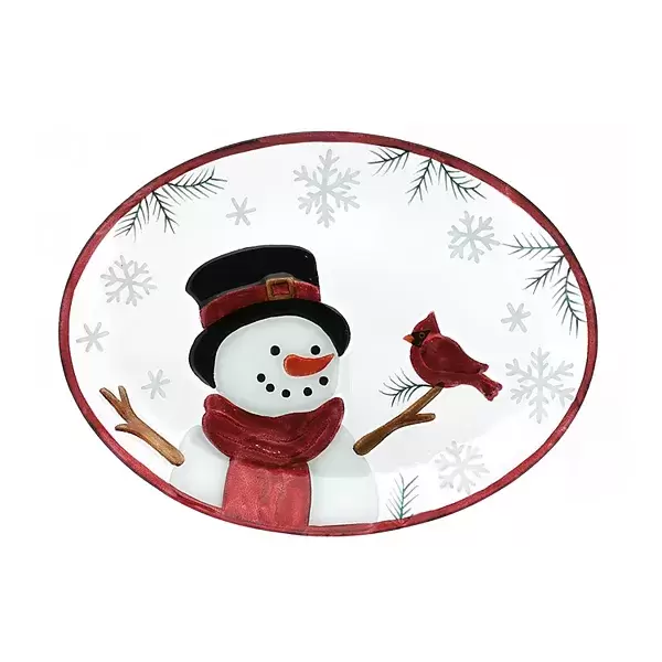 St. Nicholas Square® Yuletide Glass Serving Platter