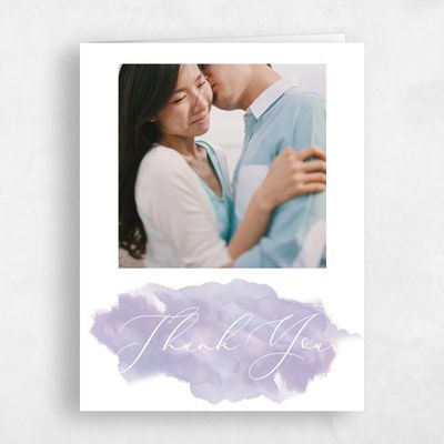 Purple Beach Wedding Thank You - Opaline Photo