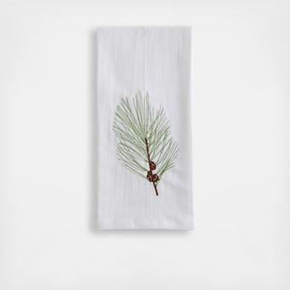 Sprig Embroidered Dishtowel, Set of 2