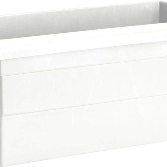 Root & Vessel Countryside Rail Planter, White, 24"