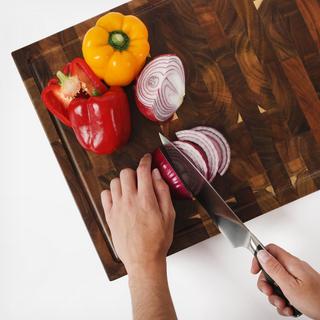 Edge Guard End Grain Acacia Wood Cutting Board