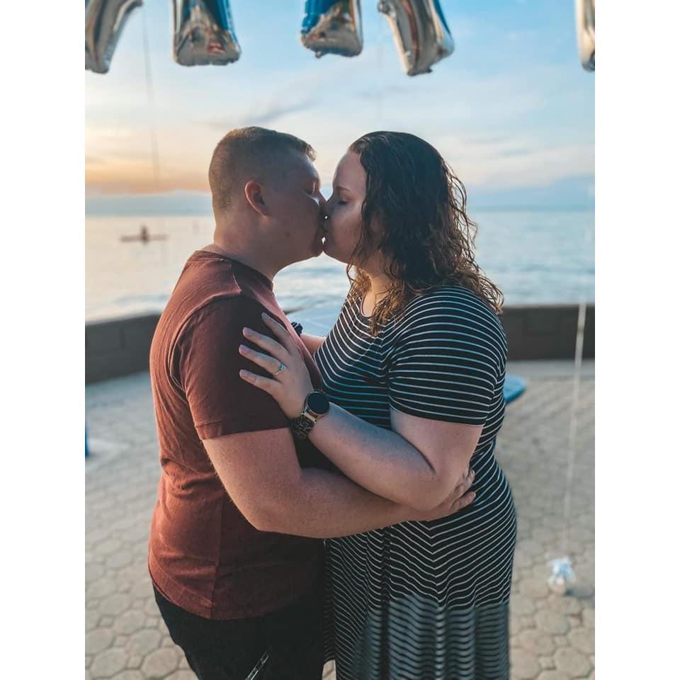 Right after the amazing proposal! Tears were flowing for sure!