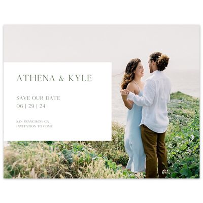 White Wedding Digital Save the Date - Anaheim Photo