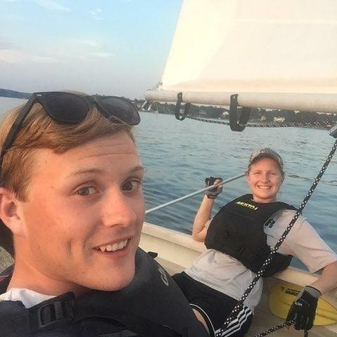 Sailing Albacores at Monmouth Boat Club in NJ