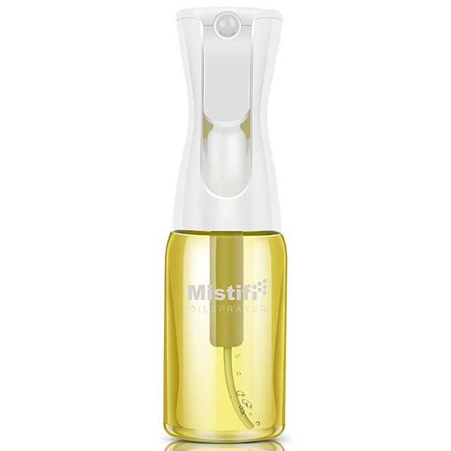 Mistifi Glass Oil Sprayer/Mister 5.1 fl oz (150ml), For Cooking Oil, Olive Oil, Soy Sauce, Vinegar, Non-Aerosol Refillable Dispenser, Spray Bottle (FS631 SummerLemon)