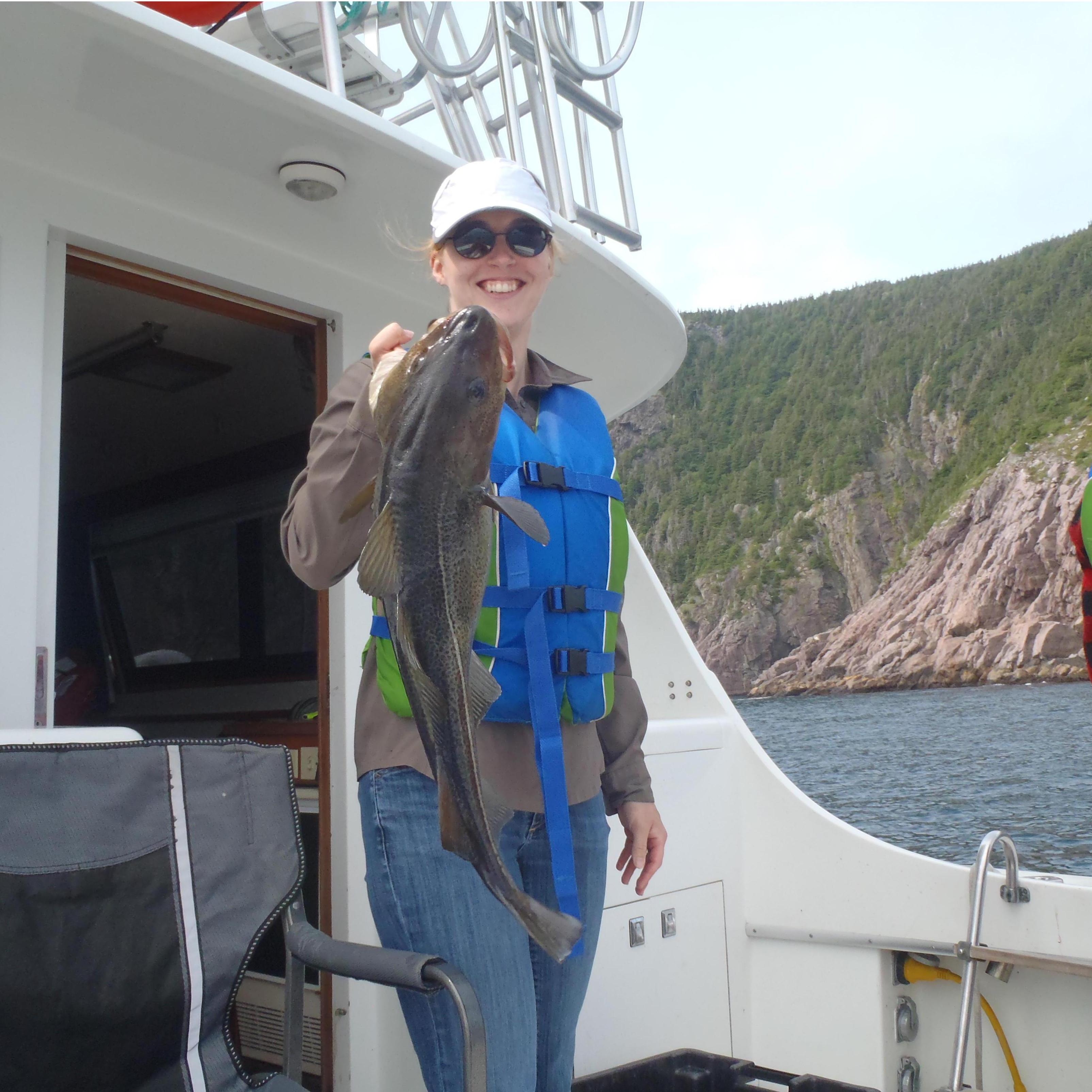 Cod jigging with Gail
