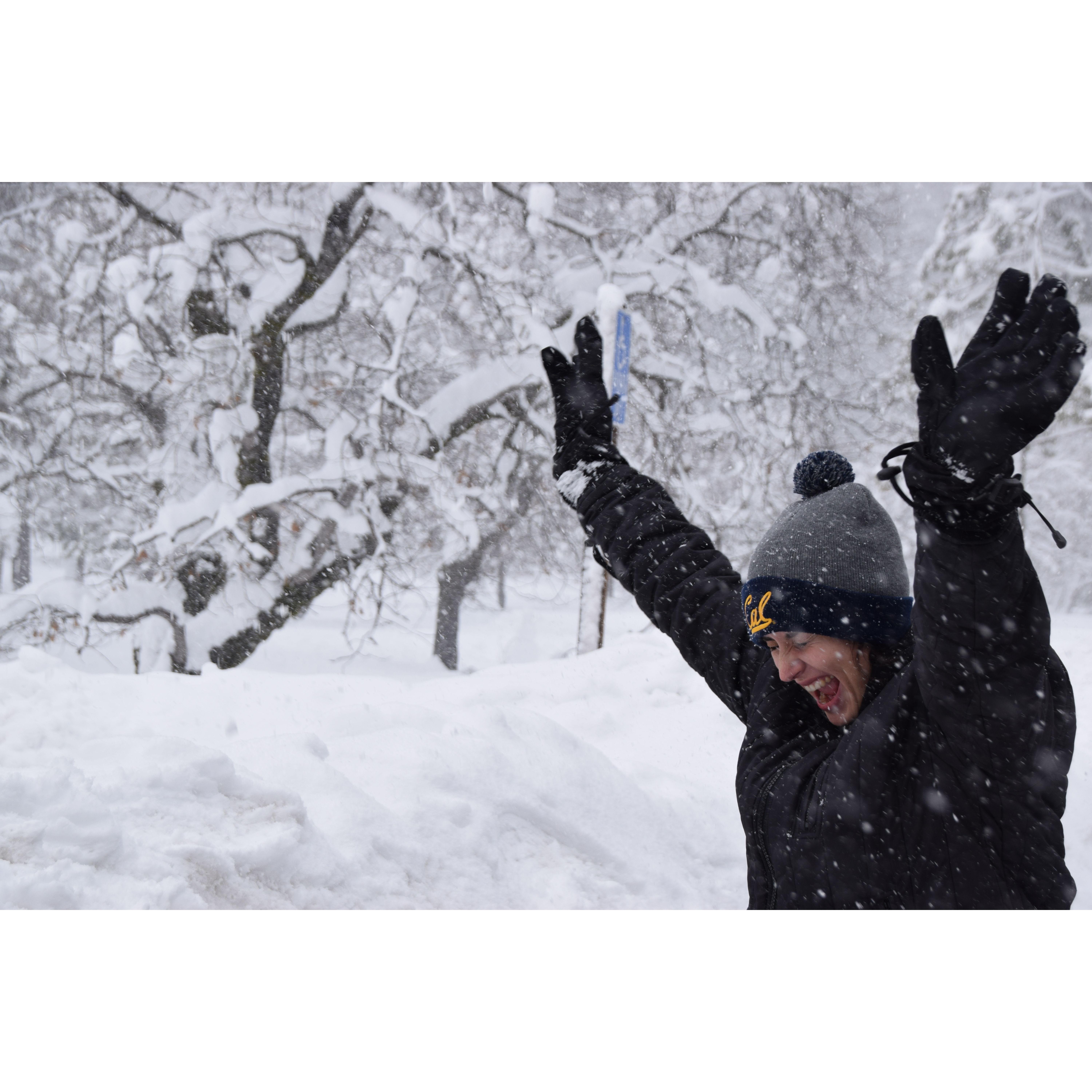 Fun in Yosemite snow