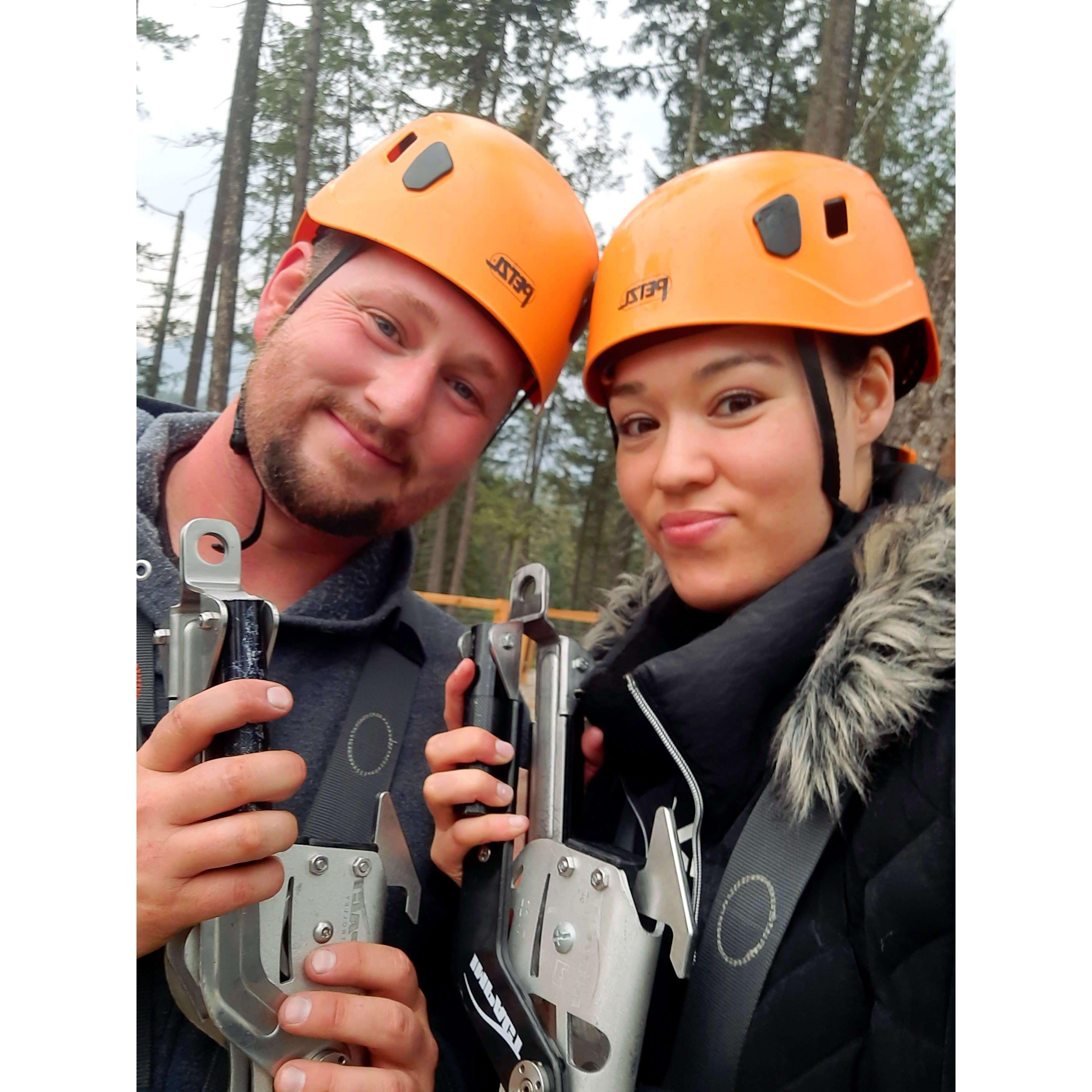 Zip line adventures in Golden, BC!