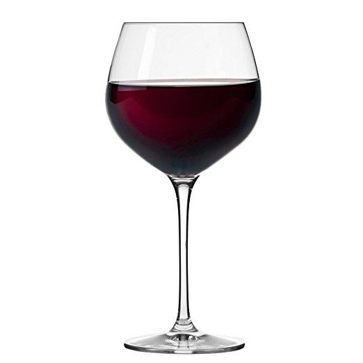 Household Essentials KROSNO Nina Red Wine Glasses (Set of 6), 19 oz, Clear