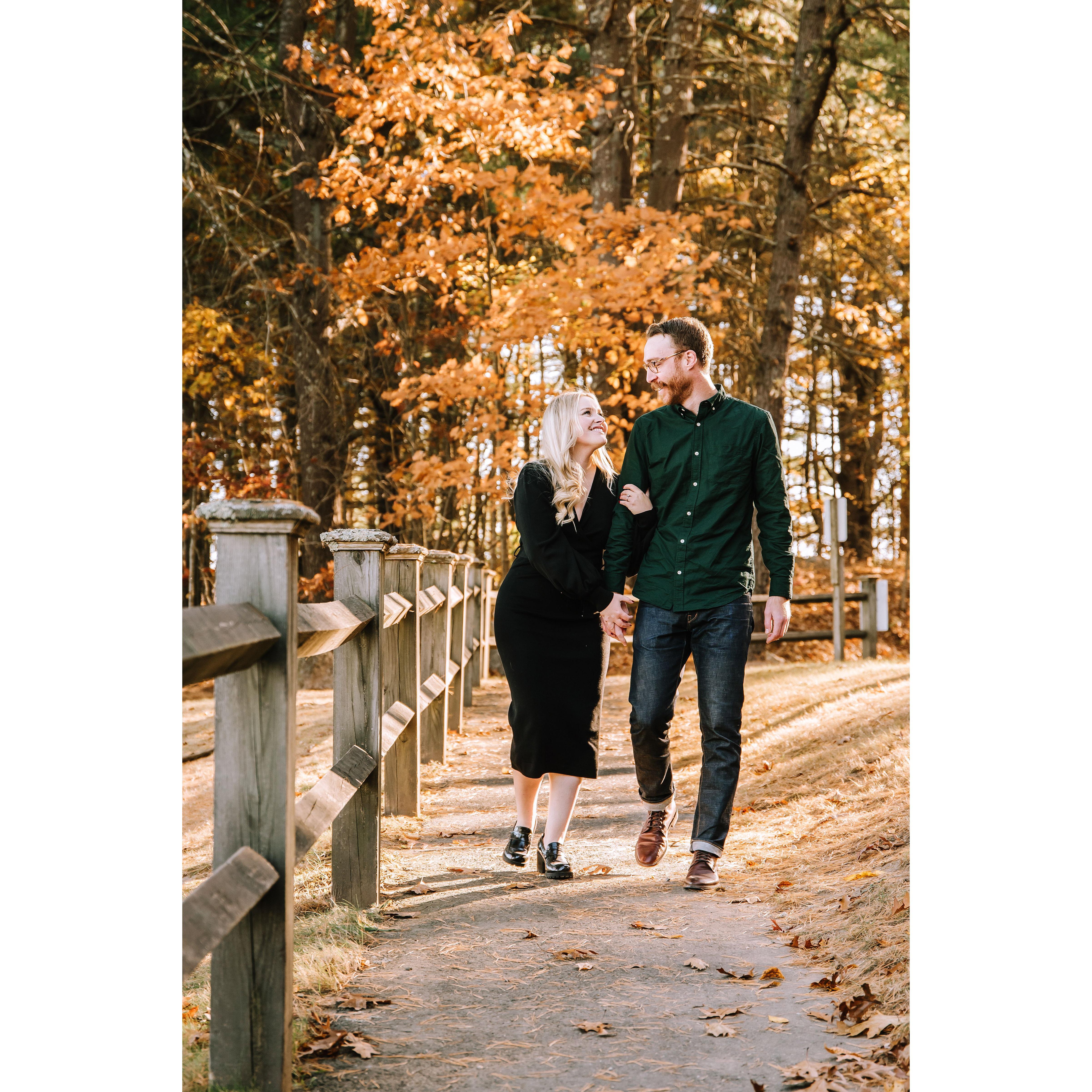 2024- From our engagement photoshoot! PC: Jenna Lynn