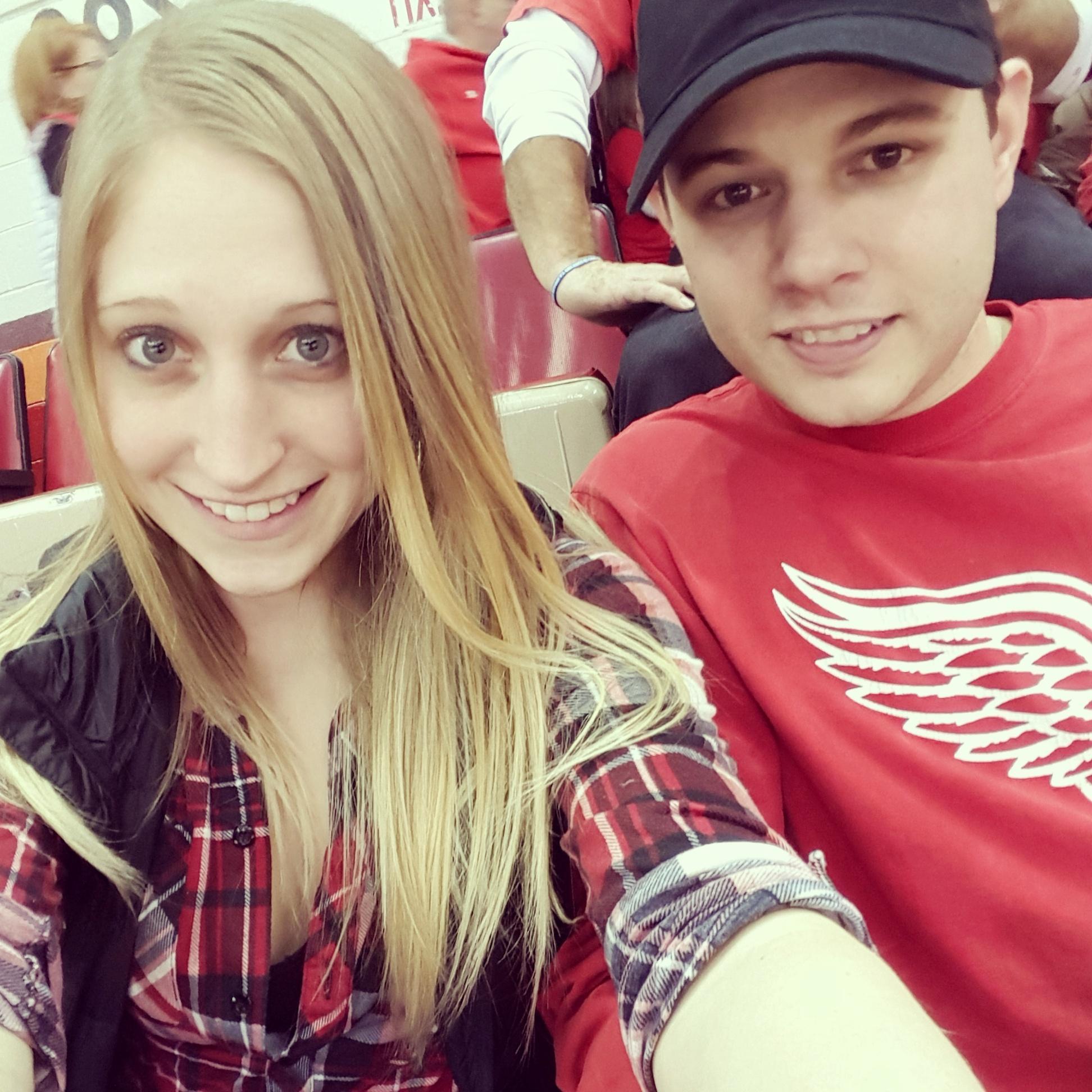 Red Wings game in Detroit, MI