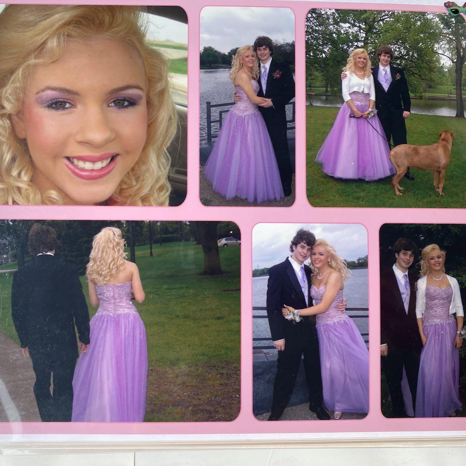 From an old scrapbook (thanks Mom!) Prom in 2010