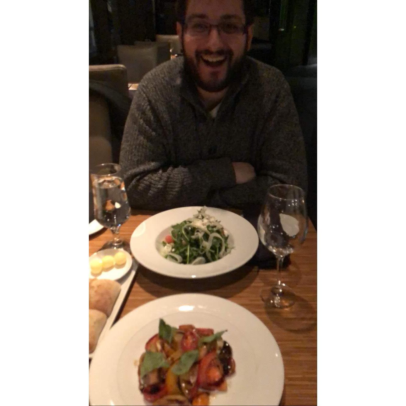 Testing our wedding menu at Lago! We hope you enjoy our choices - February 2020