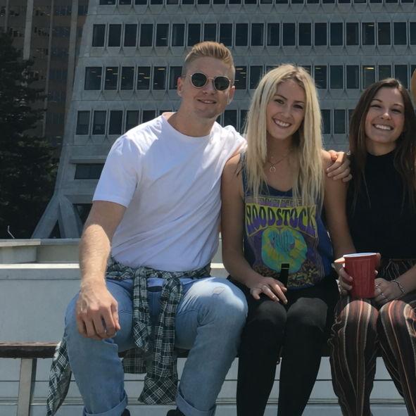 Summer 2017 - where it all began! We had our first kiss at a music festival in San Francisco. Thank you to Lauren Ipsen's brother for letting a bunch of college kids crash on his couch. :)