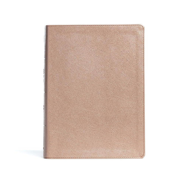 CSB Study Bible, Rose Gold LeatherTouch, Indexed, Red Letter Edition with Study Notes, Commentary, Illustrations, Articles, and Easy-to-Read Font – Christian Standard Bible