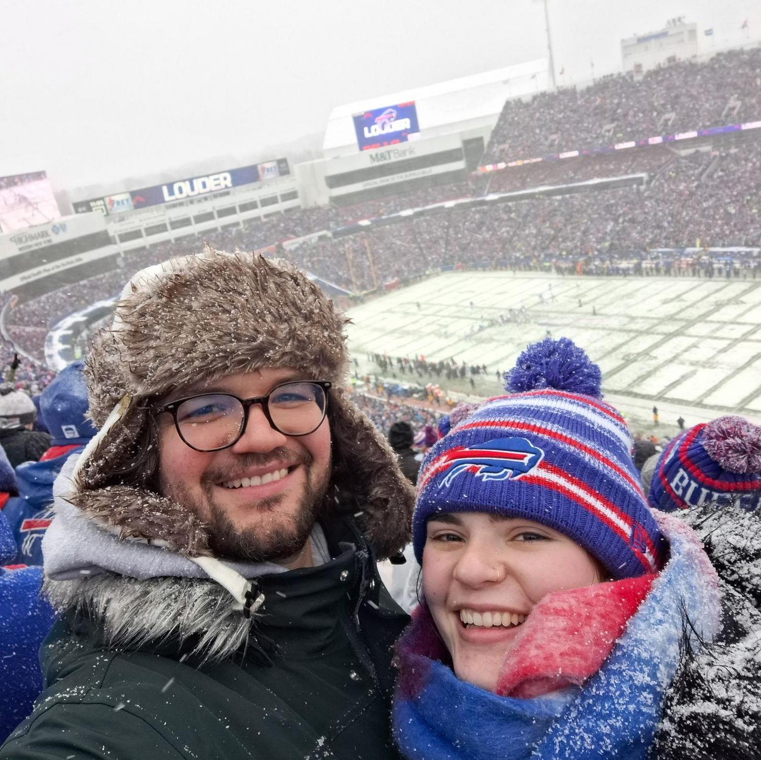 At the Buffalo Bills game
