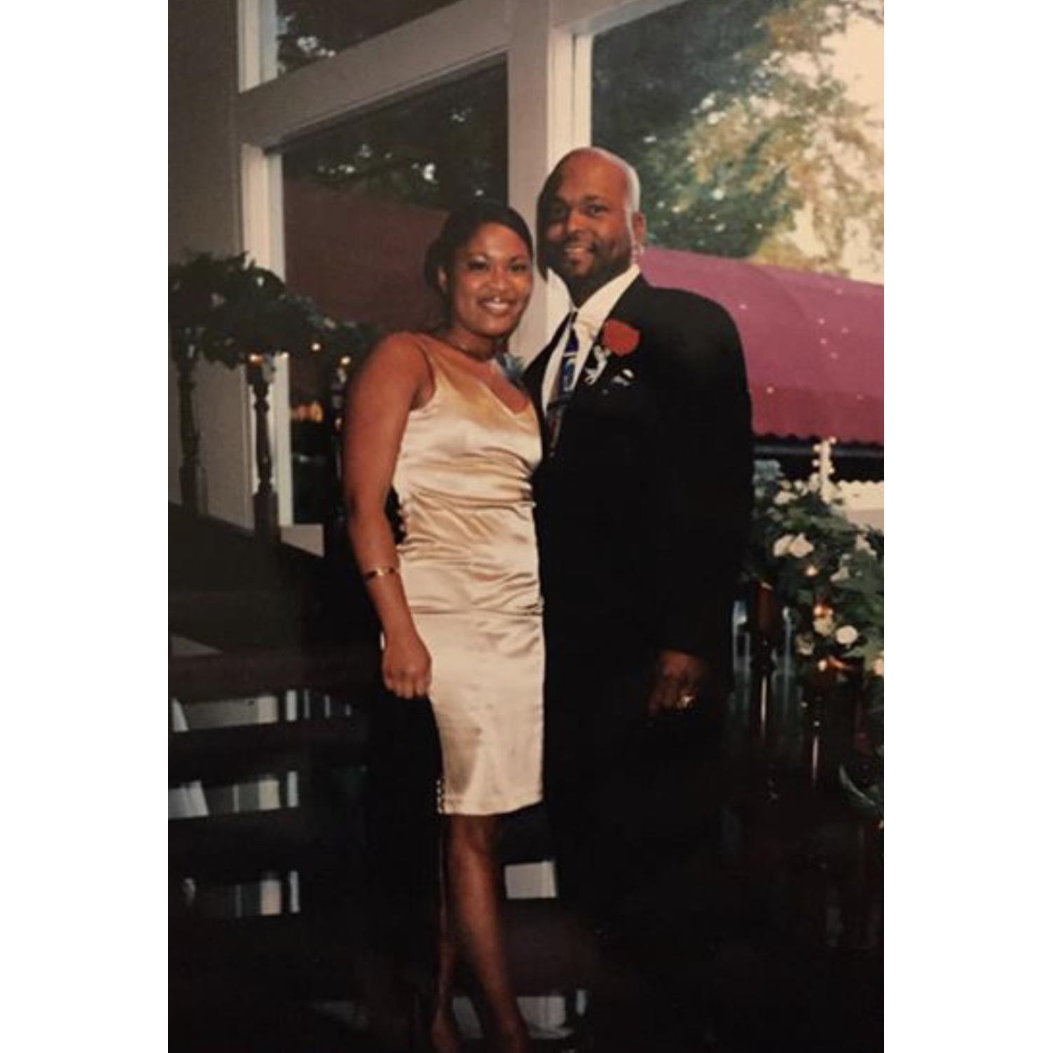At Lucy & Julian's wedding 2002