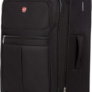 SwissGear Sion Softside Expandable Luggage, Black, 2-Piece Set (21/29)