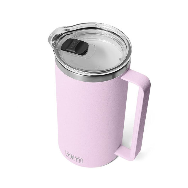 YETI Rambler 64 oz Pitcher, Vacuum Insulated, Stainless Steel with MagSlider Lid, Cherry Blossom