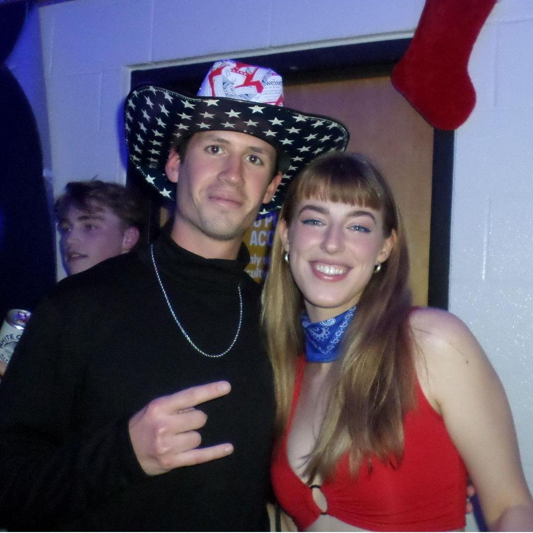 John-Luc and Grace's first intentional photo and outing for John-Luc's informal dorm dance. The theme was USA, but the guys surprised the girls by dressing as 90s Dwayne "The Rock" Johnson.