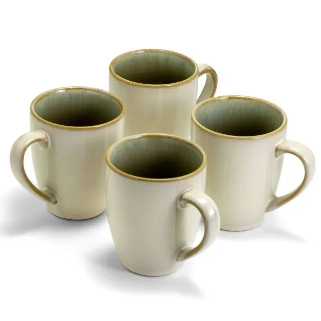 Resona Moss Set of 4 12oz Mugs - Green – Sango