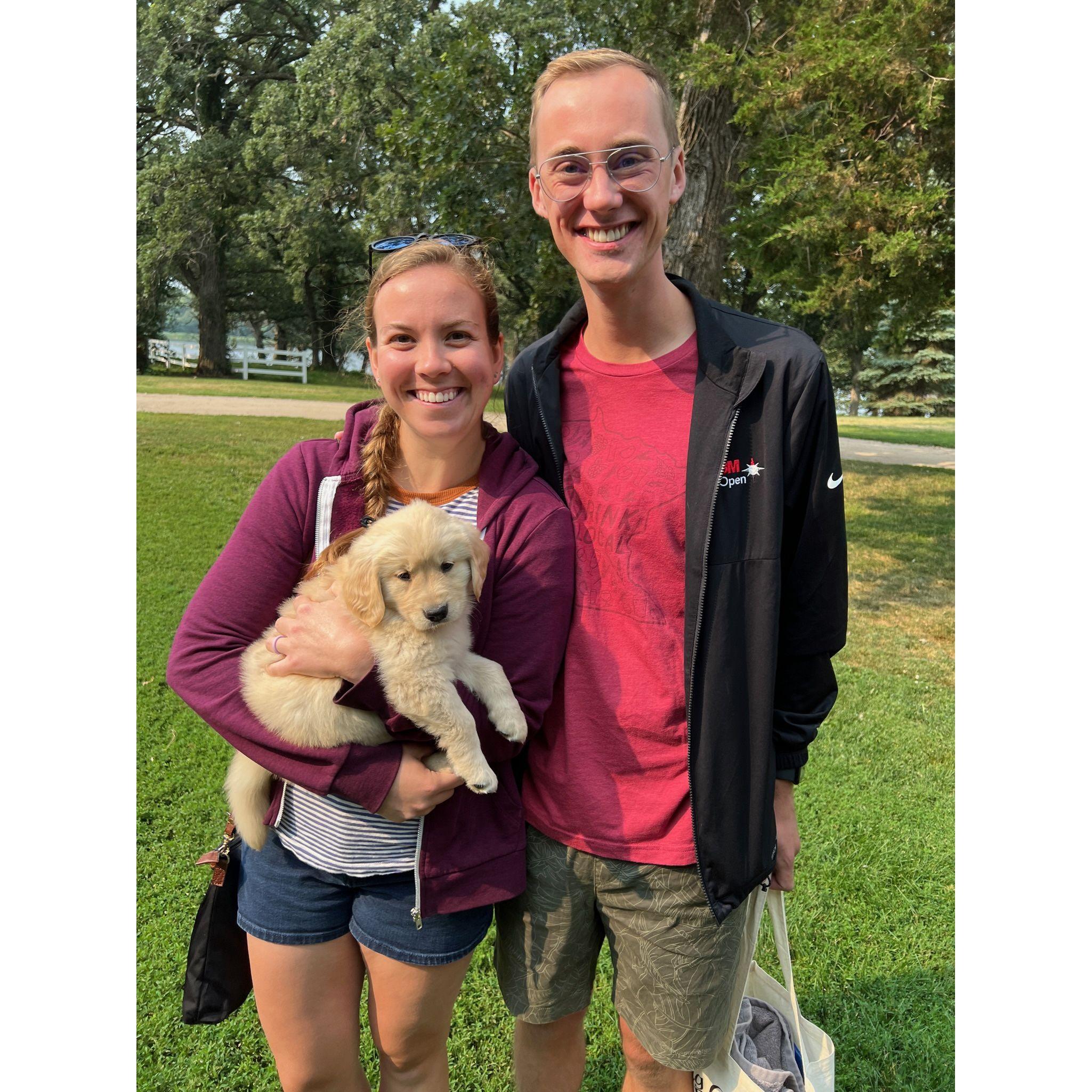 We brought Phoebe home in July!