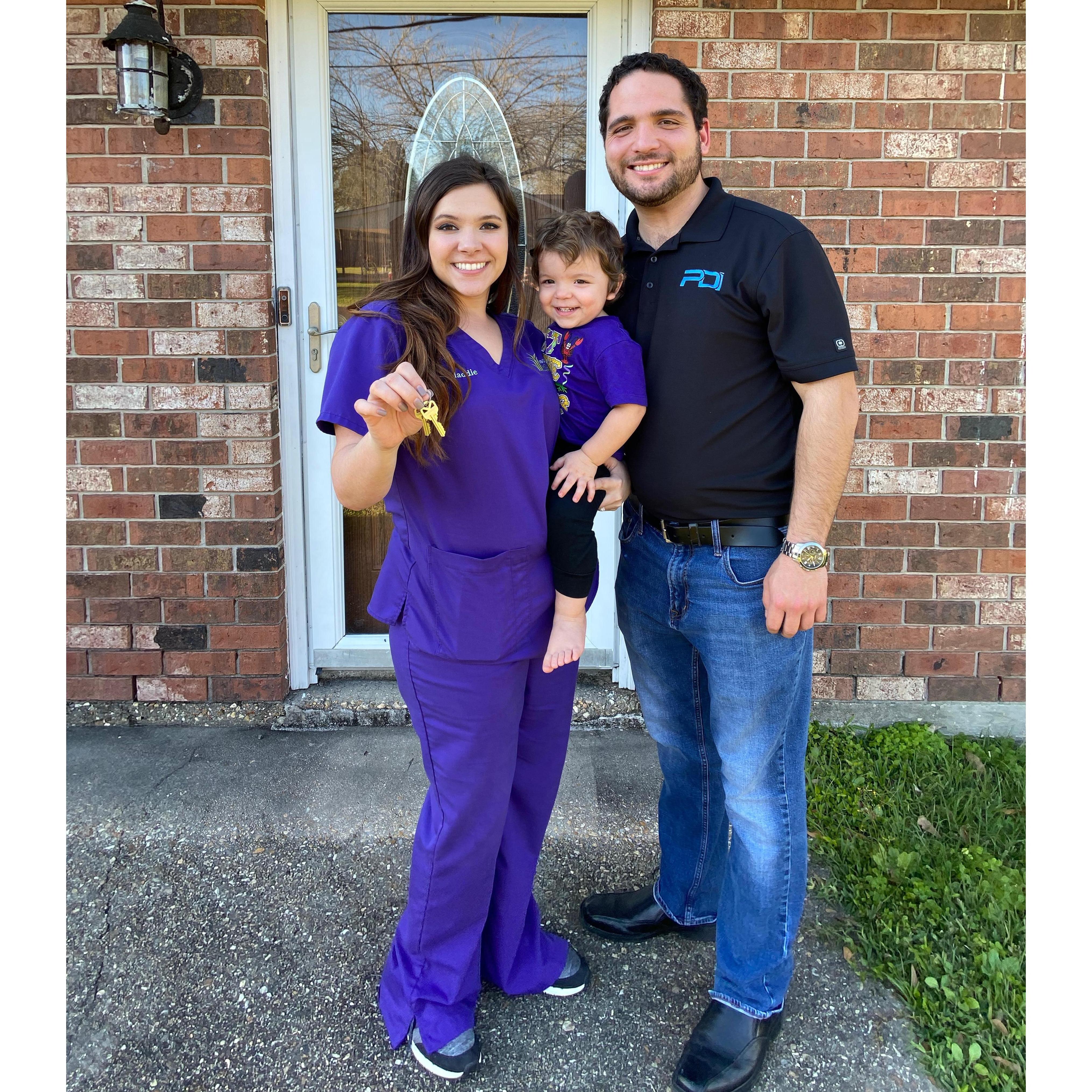 The day they purchased their first home!