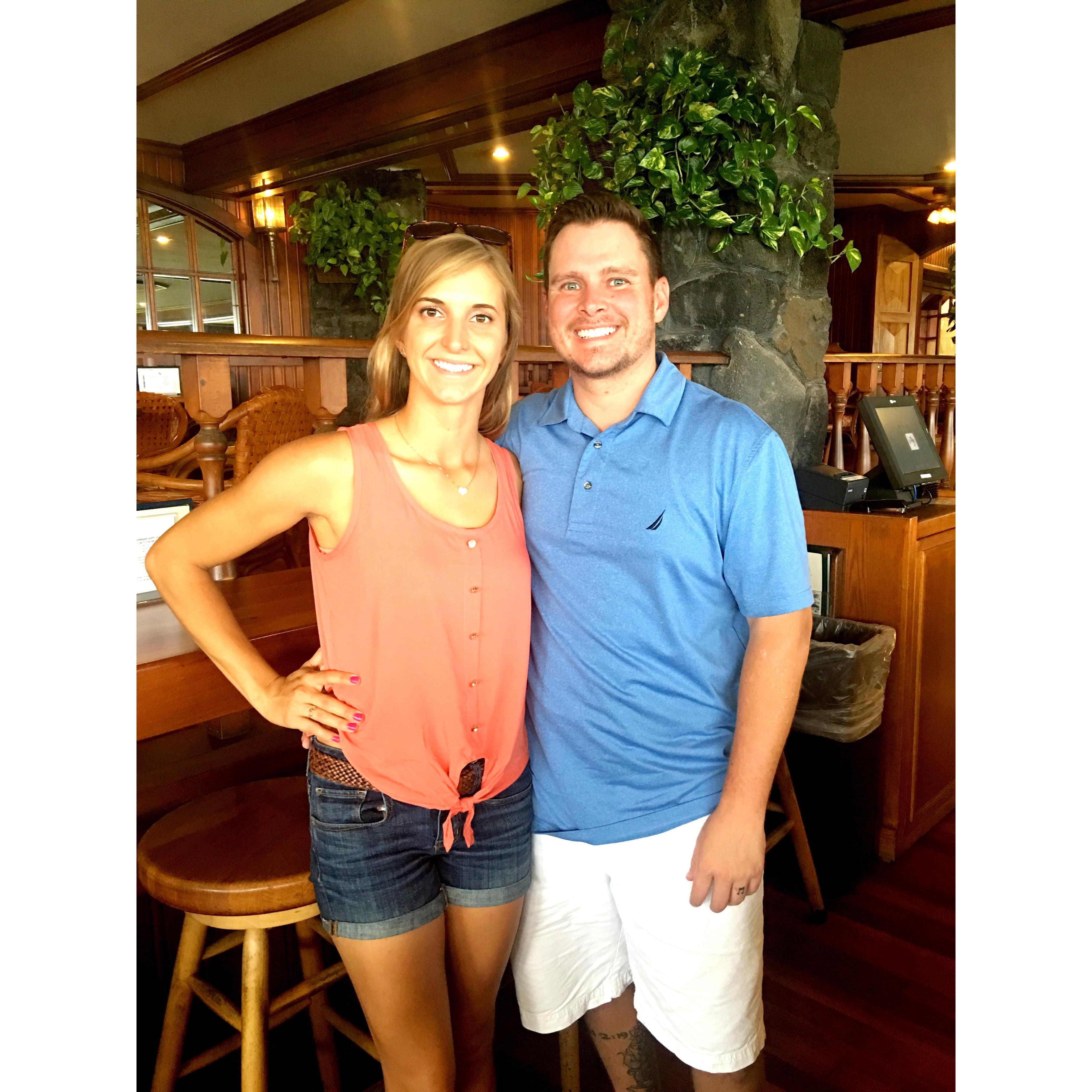 Celebrating Kelly's birthday at Kona Inn