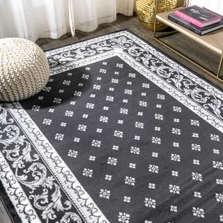 Modern Persian Acanthus French Border Area Rug