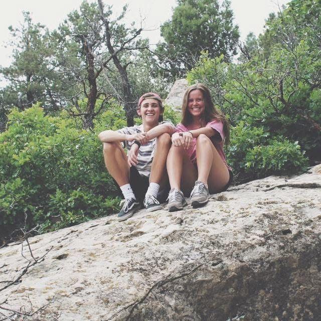 An old picture I found of Brenner and I in Colorado when we were 16 and 17!